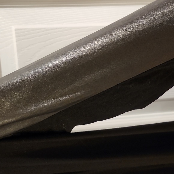 DANIER leather cardigan super soft leather sleeves fabric in black size m - Picture 5 of 5